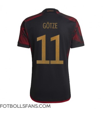 Tyskland Mario Gotze #11 Replika Bortatröja VM 2022 Kortärmad
